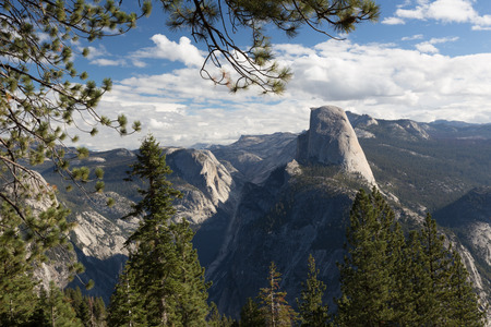 Half Dome in Yosemite Valleyの写真素材