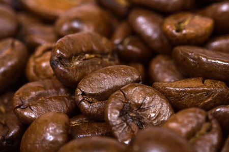 coffee beans closeupの写真素材