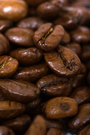 coffee beans closeupの写真素材