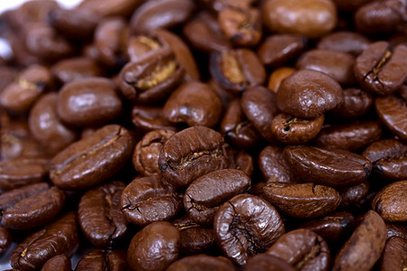 coffee beans closeupの写真素材