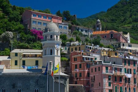 Vernazza - Cinque Terre, Liguria, Italyの写真素材
