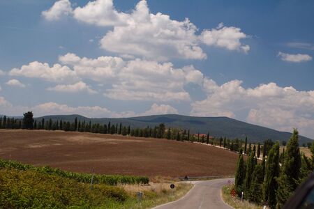 Tuscany landscape - Italyの写真素材