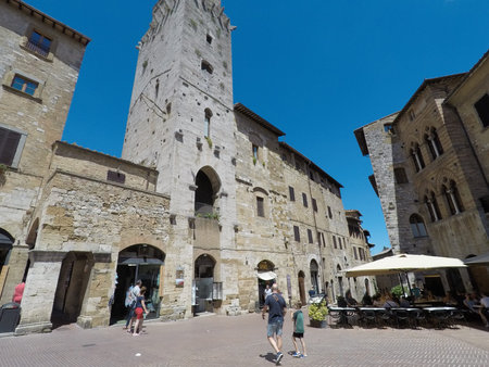 Manhattan of the Middle Ages - San Gimignano, Tuscany, Italyのeditorial素材