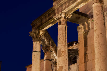 Diocletian's Palace at night - Split, Croatiaのeditorial素材