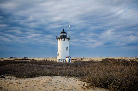 Race Point Lighthouse on Cape Cod National Seashoreの写真素材