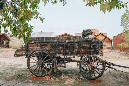Old wagon, abandoned in the ghost town of South Park City (Fairplay) Colorado