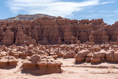 Hoodoo rock formation in Goblin Valley State Park Utahの写真素材