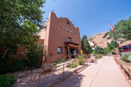Morrison, Colorado - July 30, 2021: The Red Rocks Trading Post gift shop and museumのeditorial素材