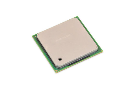 CPU - Central Processing Unit isolated on white background with clipping path