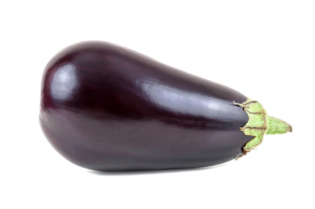 Eggplant isolated on white background with clipping pathの写真素材