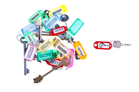 Keys to success and the potential for unknownの写真素材