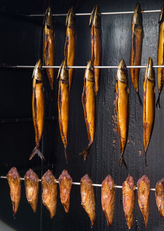 fresh and healthy smoked fishの写真素材