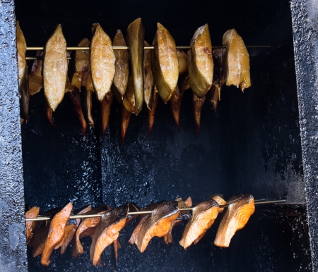 fresh and healthy smoked fishの写真素材