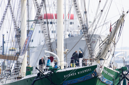 ships in the Harbour of Hamburg