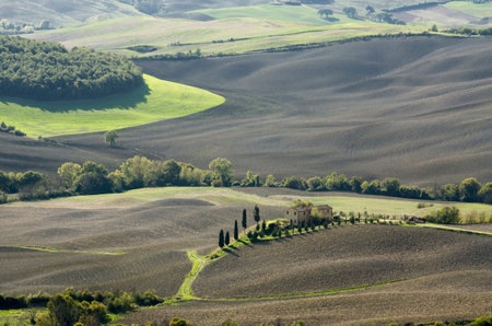 Landscape in Tuscanyの写真素材