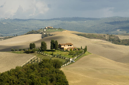Landscape in Tuscanyの写真素材
