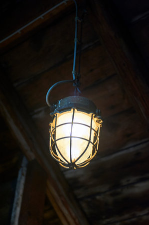 Old Vintage Light In A Industrial Building