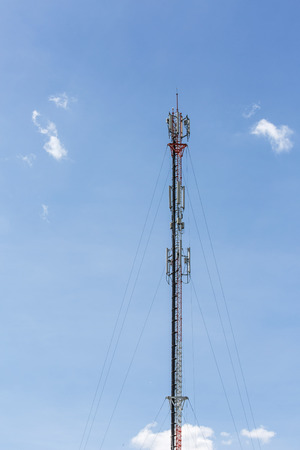 High mobile communication tower and sunny day in sunny day from thailand High mobile communication tower and sunny day in sunny day from thailand