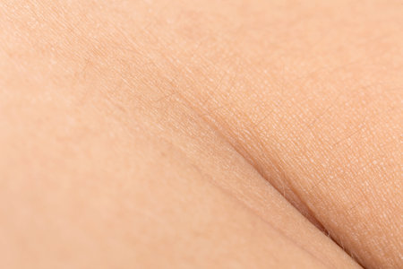 Human skin texture with black hairs on the skin for healthy background concept