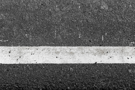 Asphalt road texture with white lineの写真素材