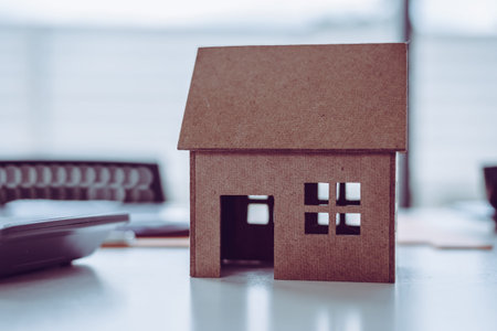 House and law concept, object only, nobody in modern office.の写真素材