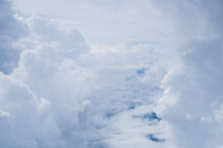 Cloud formation taken from an aeroplane.