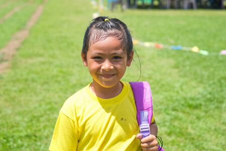 KOTA KINABALU, SABAH, MALAYSIA  - Jun 27, 2019: Scenery during Sport's day celebration in SK Mendulong.のeditorial素材