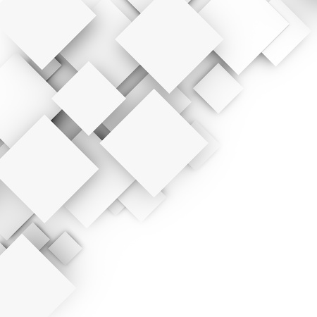Modern light background with squares in gray colorの写真素材
