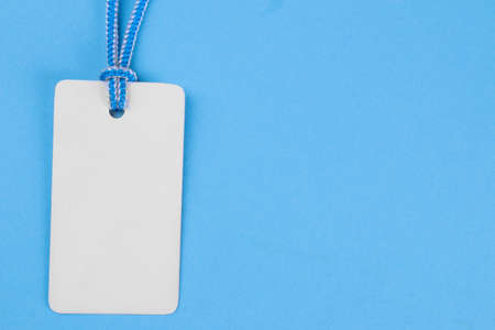 Black Friday. The concept of shopping. sale.White price tag sale on a blue background. view from aboveの写真素材