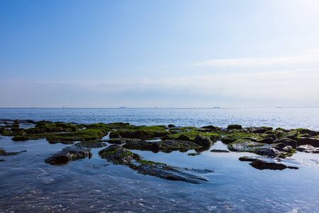Sea and sky, Tokyo Bayの写真素材