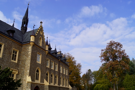 Zruc nad Sazavou (Czech Republic) - castle, parkのeditorial素材