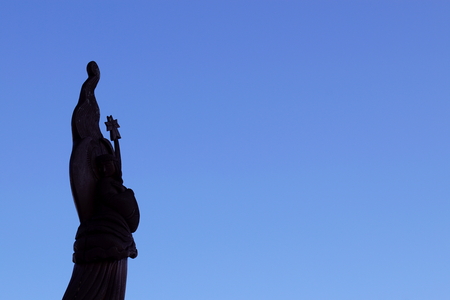 Statue of an angel - Zumberk, Czech Republic, South Bohemiaの写真素材