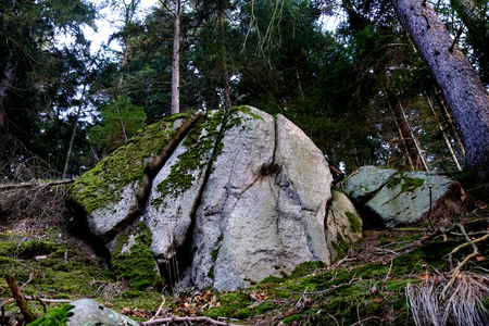 Big boulder - Tercino udoli, New Castle, South Bohemiaの写真素材