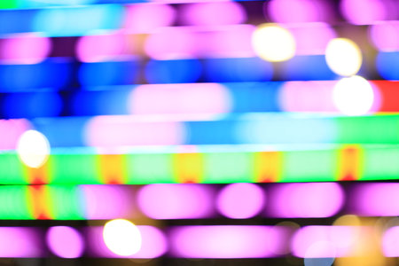Abstract bright colorful light, bokeh and vintage blurry bright backgroundの写真素材