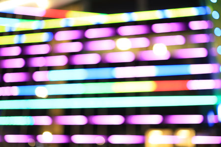 Abstract bright colorful light, bokeh and vintage blurry bright backgroundの写真素材