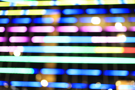 Abstract bright colorful light, bokeh and vintage blurry bright backgroundの写真素材