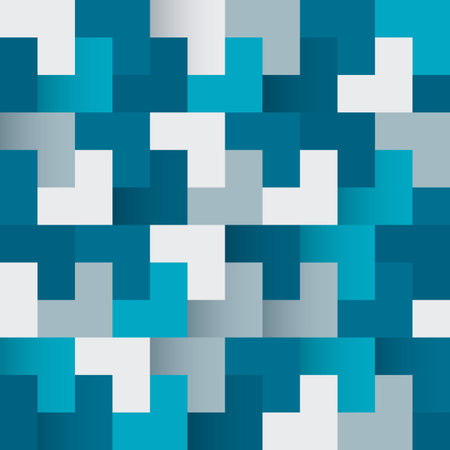 lue colorsColorful abstract background with squares. Seamless pattern.