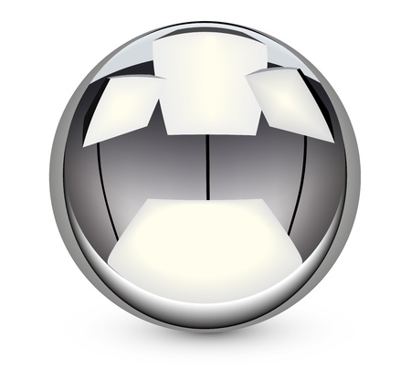 steel ball vectorのイラスト素材