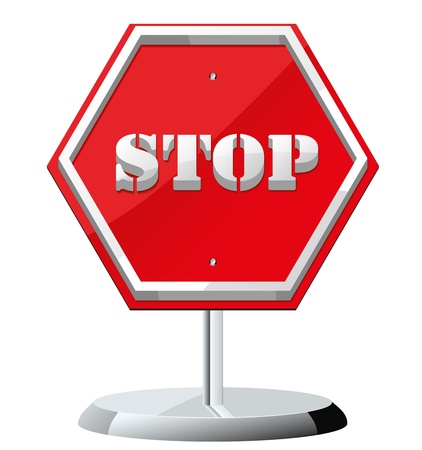 Stop icon vectorのイラスト素材