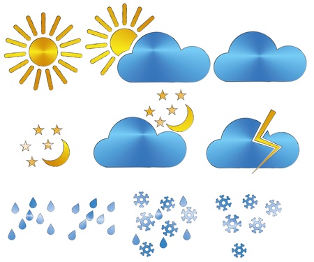 Weather icons のイラスト素材