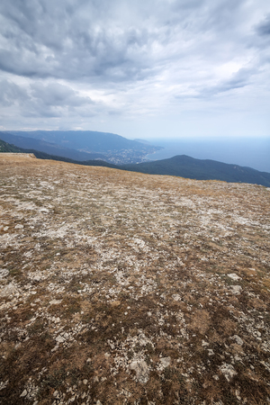 Mount Ai-Petri Crimea autumn picture the cool overcastの写真素材