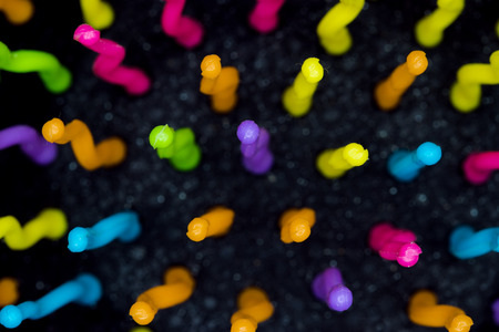 children's comb close-up / protruding parts on the comb close-upの写真素材