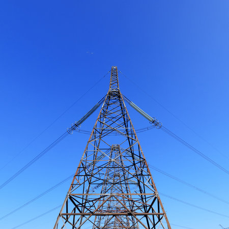 powerline abstract photo / geometric shapes abstract landscape