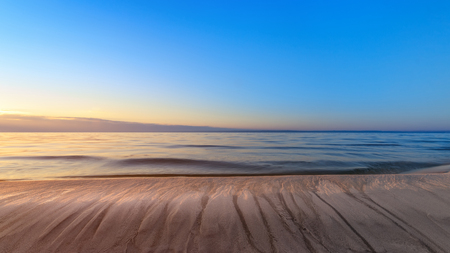 interesting sky summer landscape dawn / early morning sunriseの写真素材