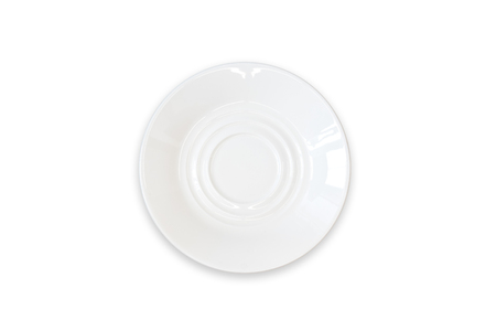 empty white plate / top view empty plateの写真素材