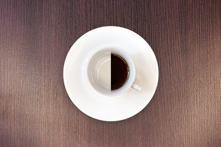 top view coffee Cup / Cup and saucerの写真素材