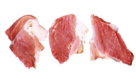 meat loin / texture of meat close-upの写真素材