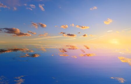 abstract imitation of the reflection of the sky / background picture is the natural beautyの写真素材