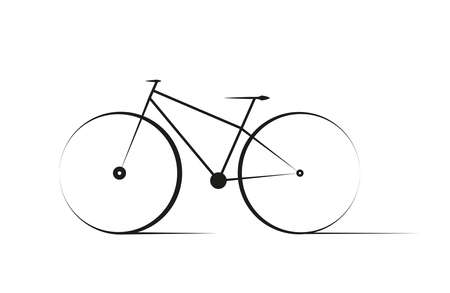 the abstract form of the Bicycle / bike image backgroundの写真素材
