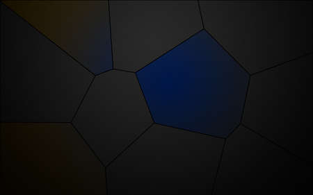 polygons abstract background illustration dark tonesの写真素材